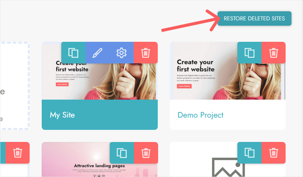Open the main menu.
Go to the Sites list.
Click on the Site Settings button for your current project.